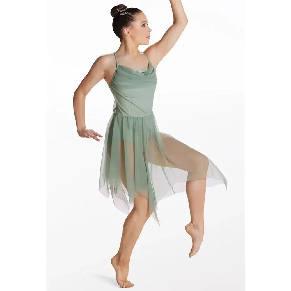 Pre-Owned Dance Costume Intermediate Child Green Weissman 17344 Lyrical Ballet